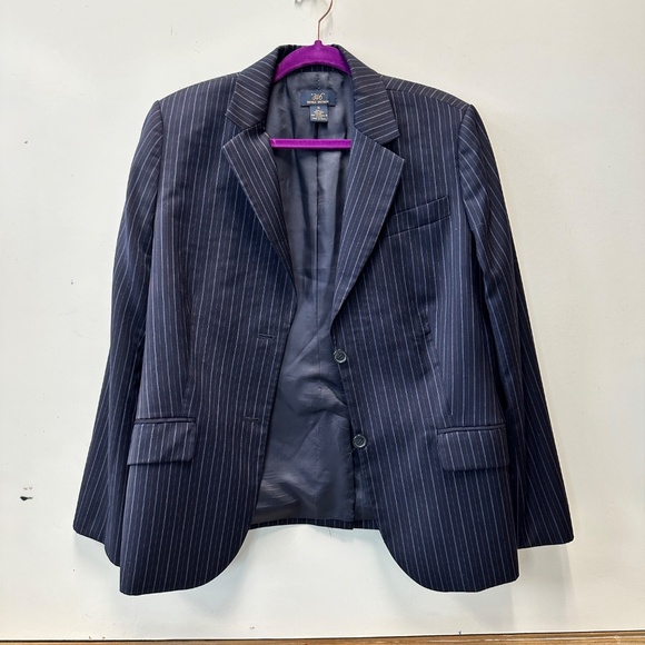 Brooks Brothers 346 Women's Pinstripe Lined Wool SUIT Caroline Fit Size 14 / 16 - Picture 6 of 16